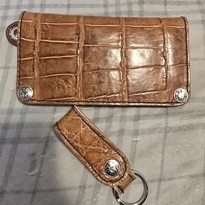 R.T Anvil Crocodile Leather Wallet